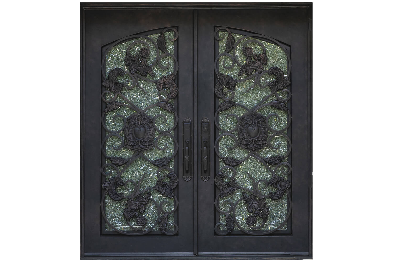 Nova Wrought Iron Custom Exterior Door Style 049