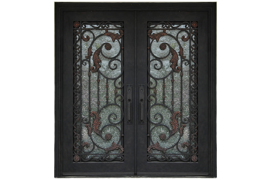 Nova Wrought Iron Custom Exterior Door Style 006