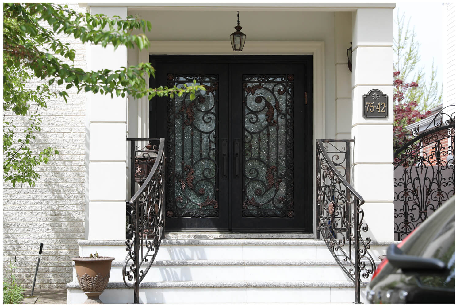 Nova Wrought Iron Custom Exterior Door Style 006