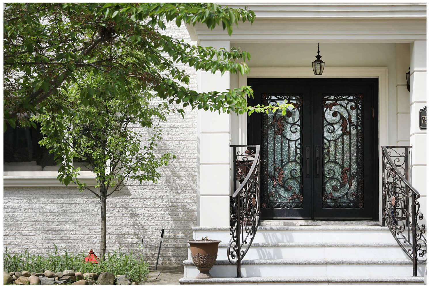 Nova Wrought Iron Custom Exterior Door Style 006