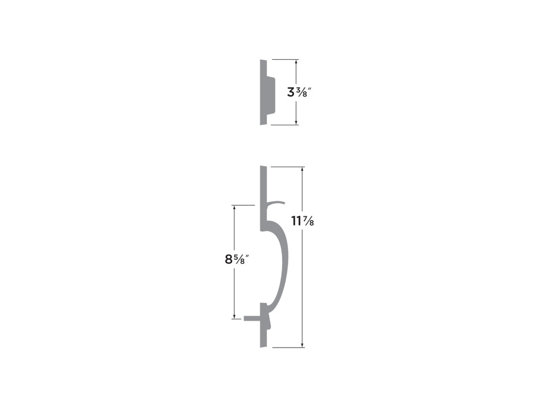 Sure-Loc Alta Handleset - Dimensions