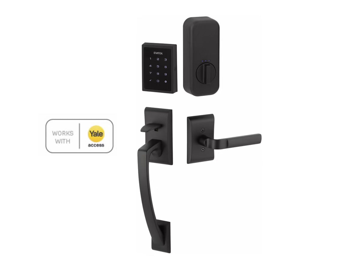 Emtek Ares EMPowered Motorized Touchscreen SMART Keypad Entry Set