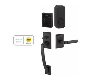 Emtek Ares EMPowered Motorized Touchscreen SMART Keypad Entry Set