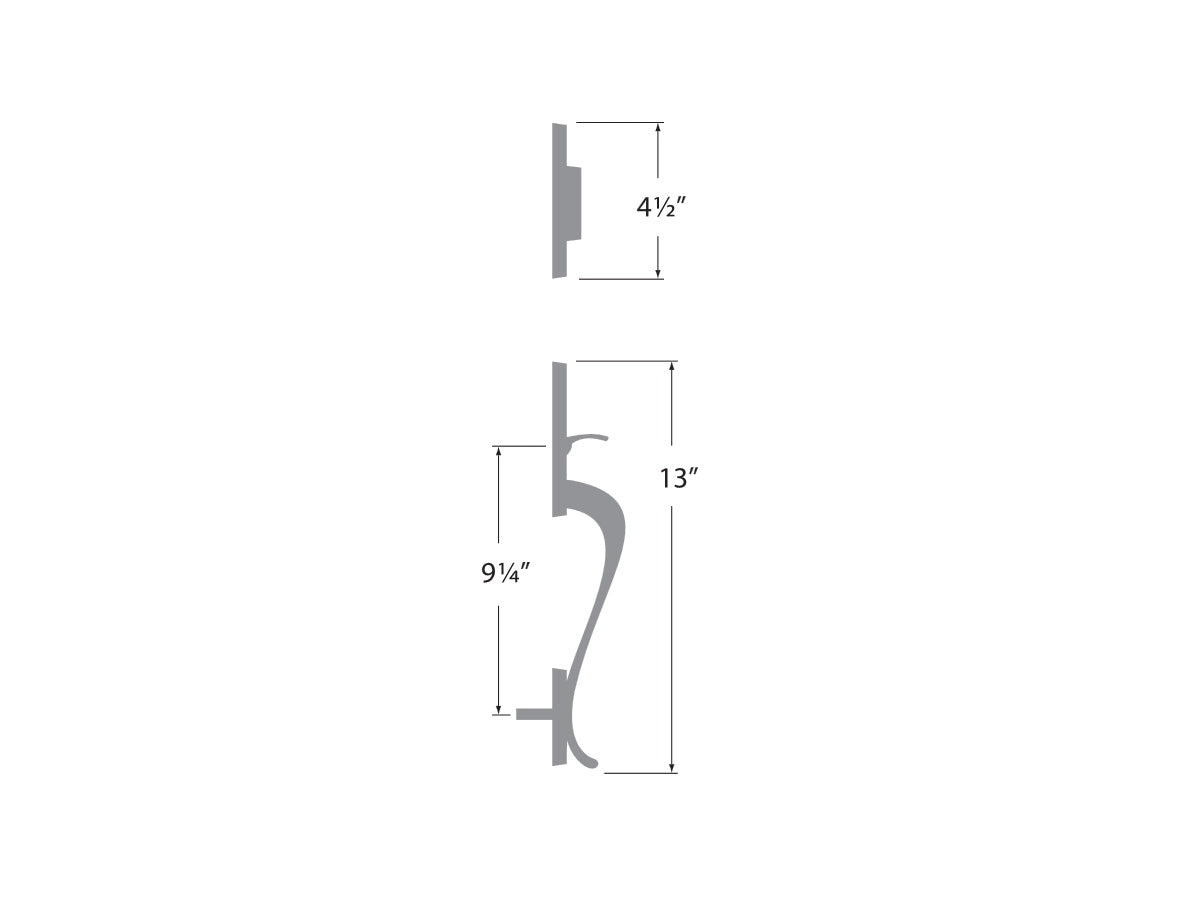 Sure-Loc Aspen Handleset - Dimensions