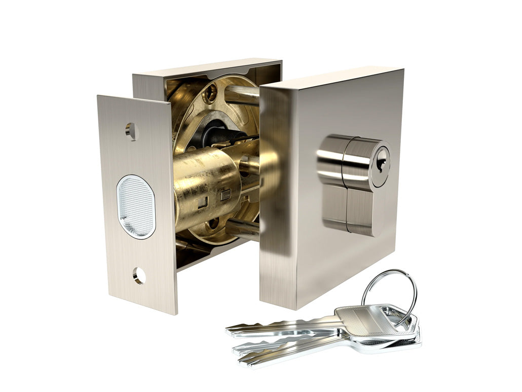 Avalon Modern Interior Door Deadbolt in Satin Nickel