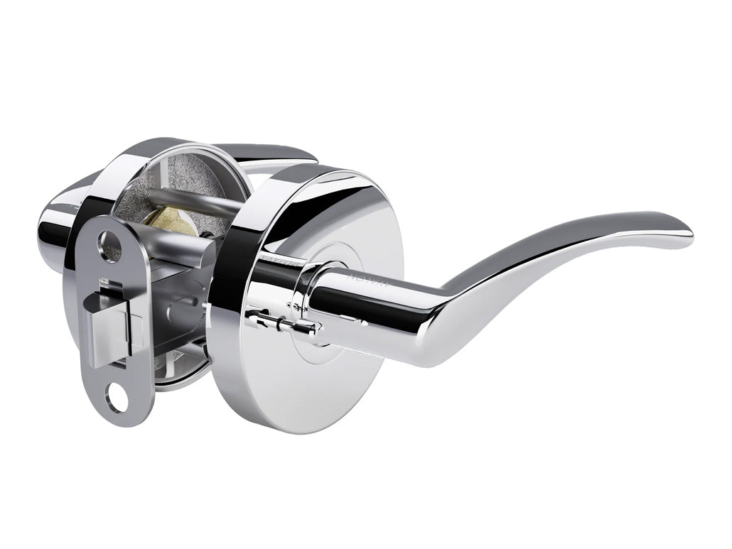 Avalon Charm Modern Interior Door Lever in Polished Chrome