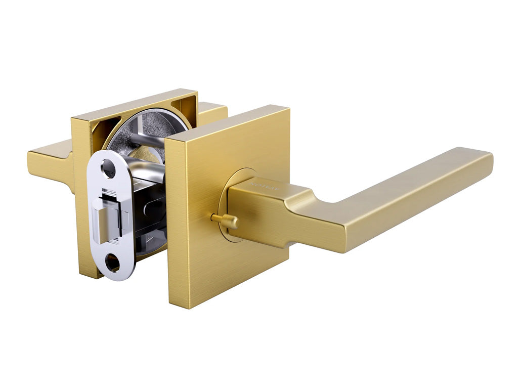 Avalon Concord Modern Interior Door Lever in Brushed Gold