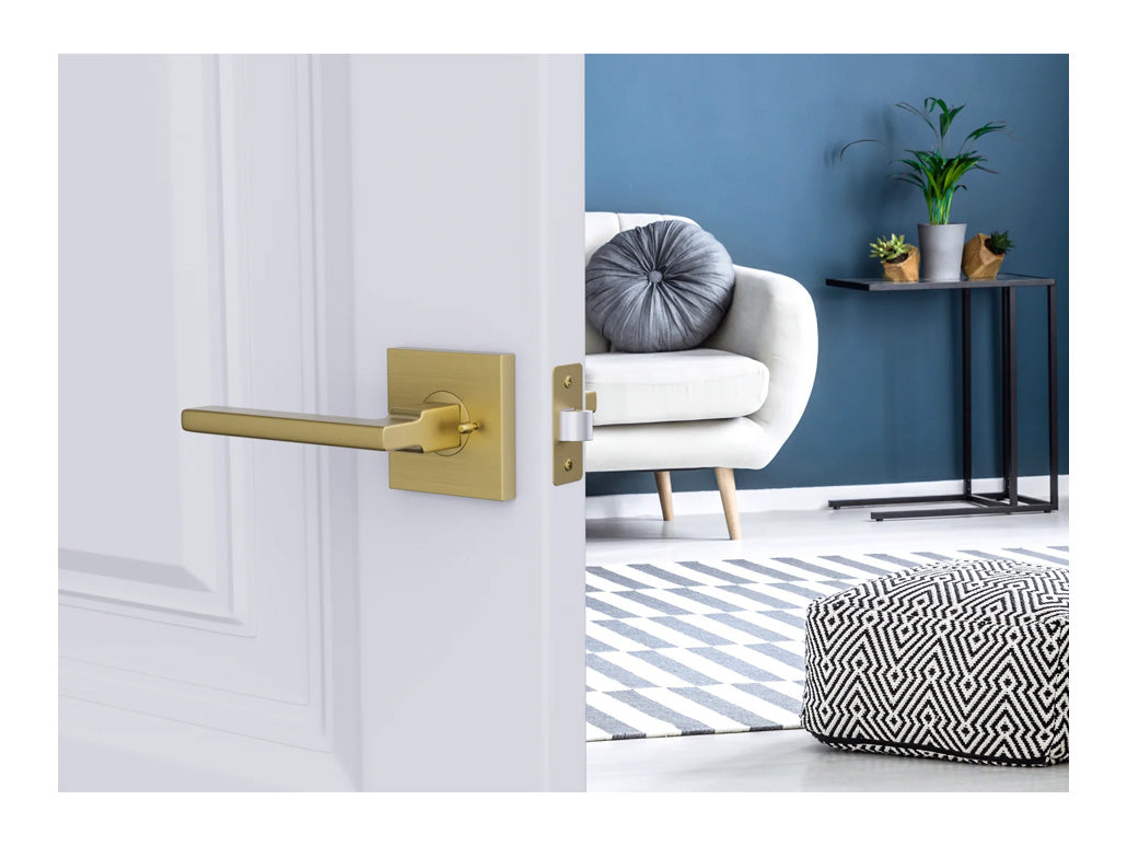 Avalon Concord Modern Interior Door Lever in Brushed Gold