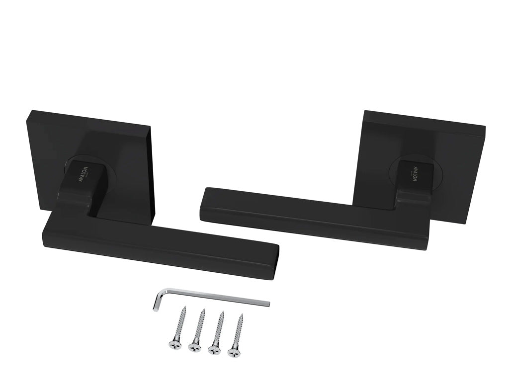 Avalon Concord Modern Interior Door Lever in Matte Black