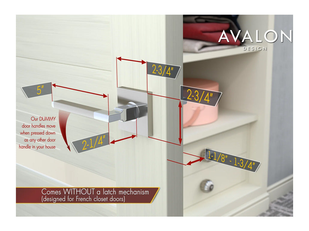 Avalon Concord Modern Interior Door Lever in Satin Nickel
