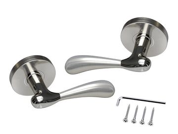 Avalon Maya Modern Interior Door Lever in Satin Nickel