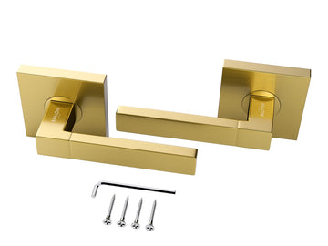 Avalon Mira Modern Interior Door Lever in Brushed Gold