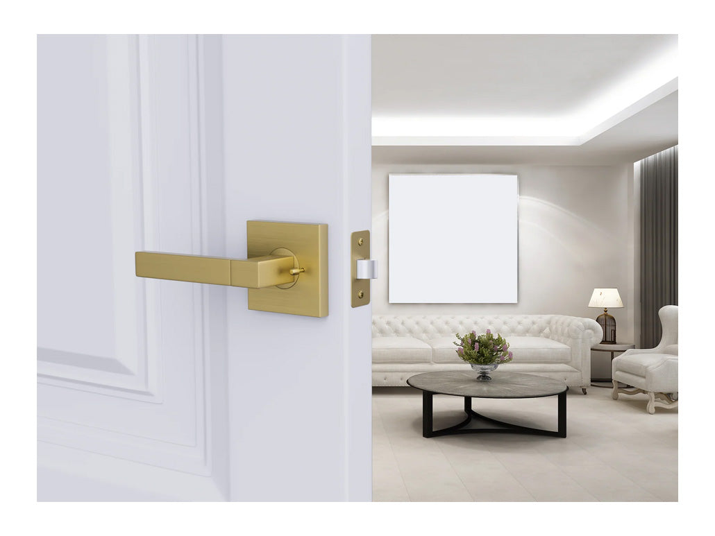 Avalon Mira Modern Interior Door Lever in Brushed Gold