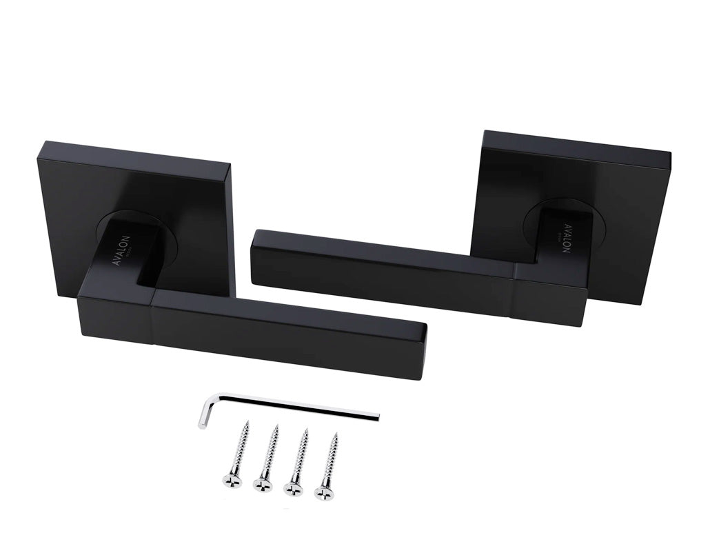 Avalon Mira Modern Interior Door Lever in Matte Black