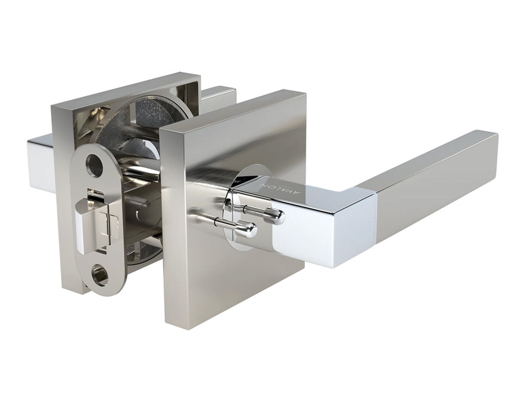 Avalon Mira Modern Interior Door Lever in Satin Nickel