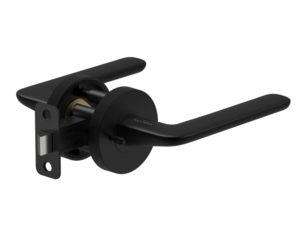 Avalon Modena Modern Interior Door Lever in Matte Black