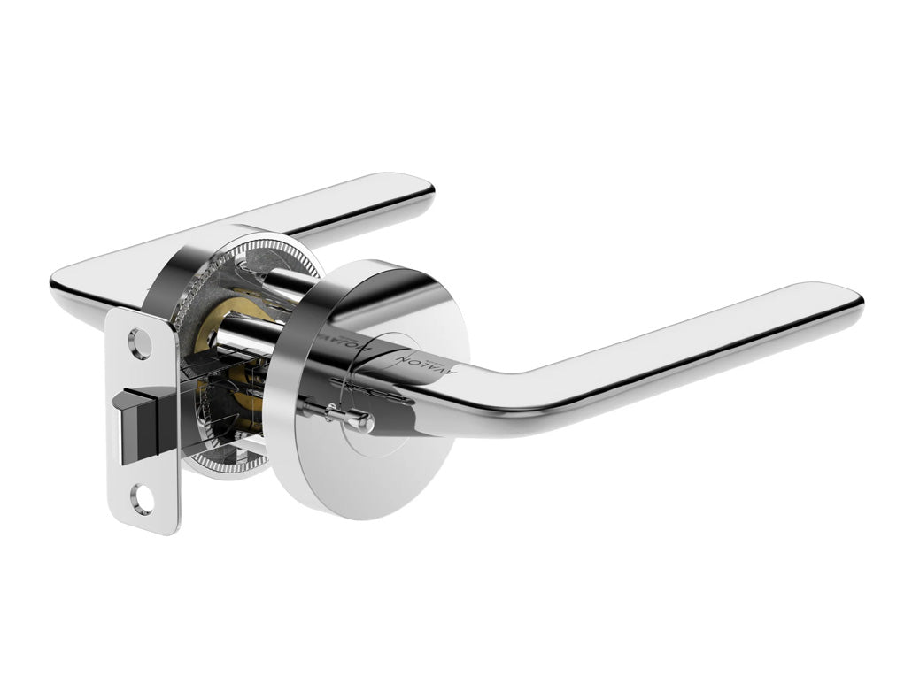 Avalon Modena Modern Interior Door Lever in Polished Chrome