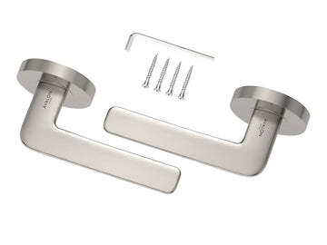 Avalon Modena Modern Interior Door Lever in Satin Nickel