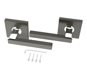 Avalon Nika Modern Interior Door Lever in Satin Gunmetal
