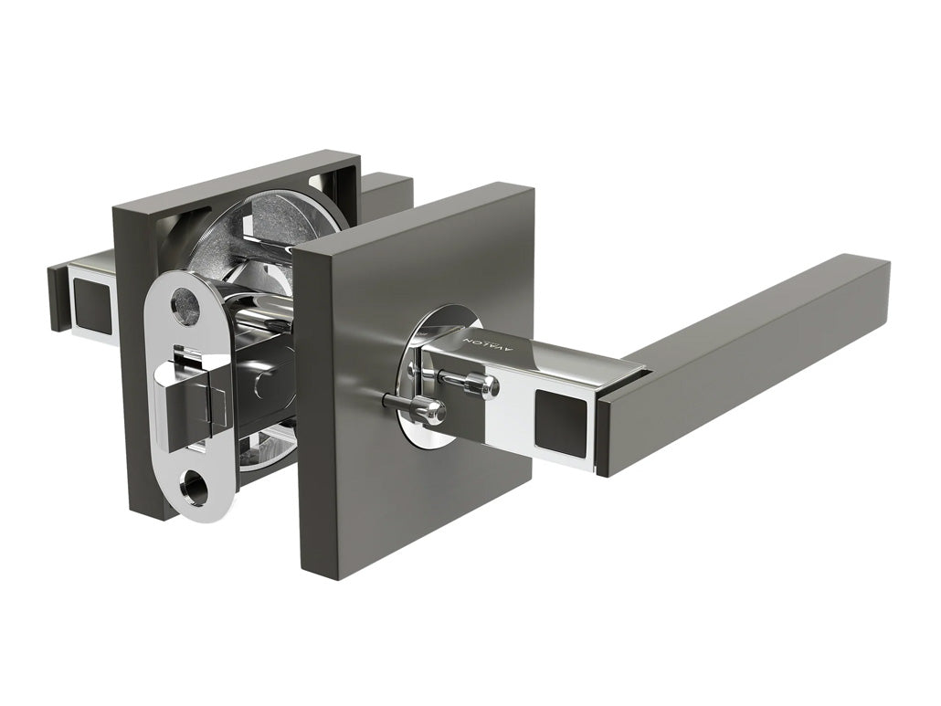 Avalon Nika Modern Interior Door Lever in Satin Gunmetal