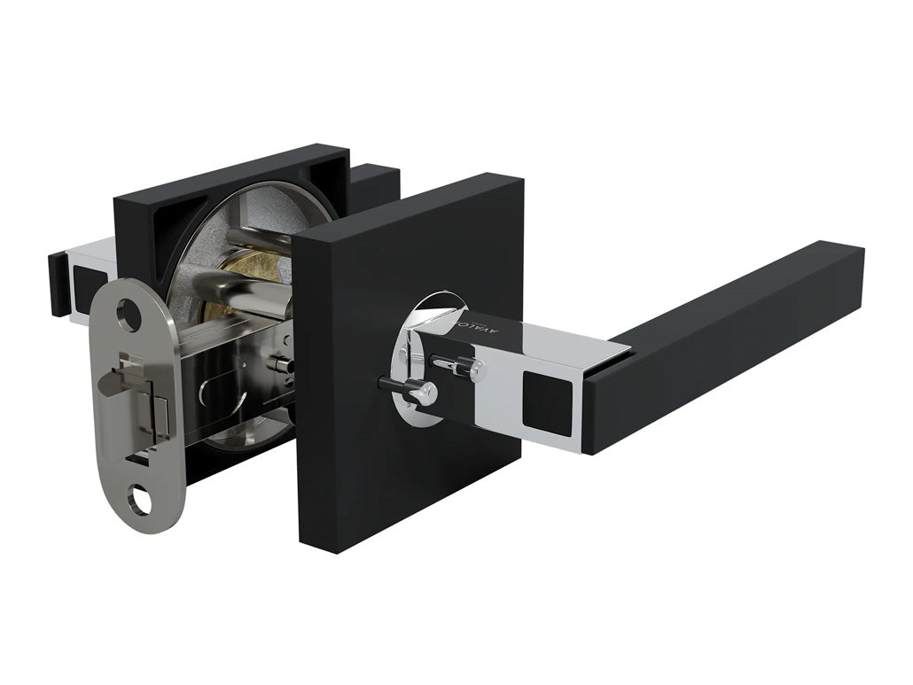 Avalon Nika Modern Interior Door Lever in Matte Black