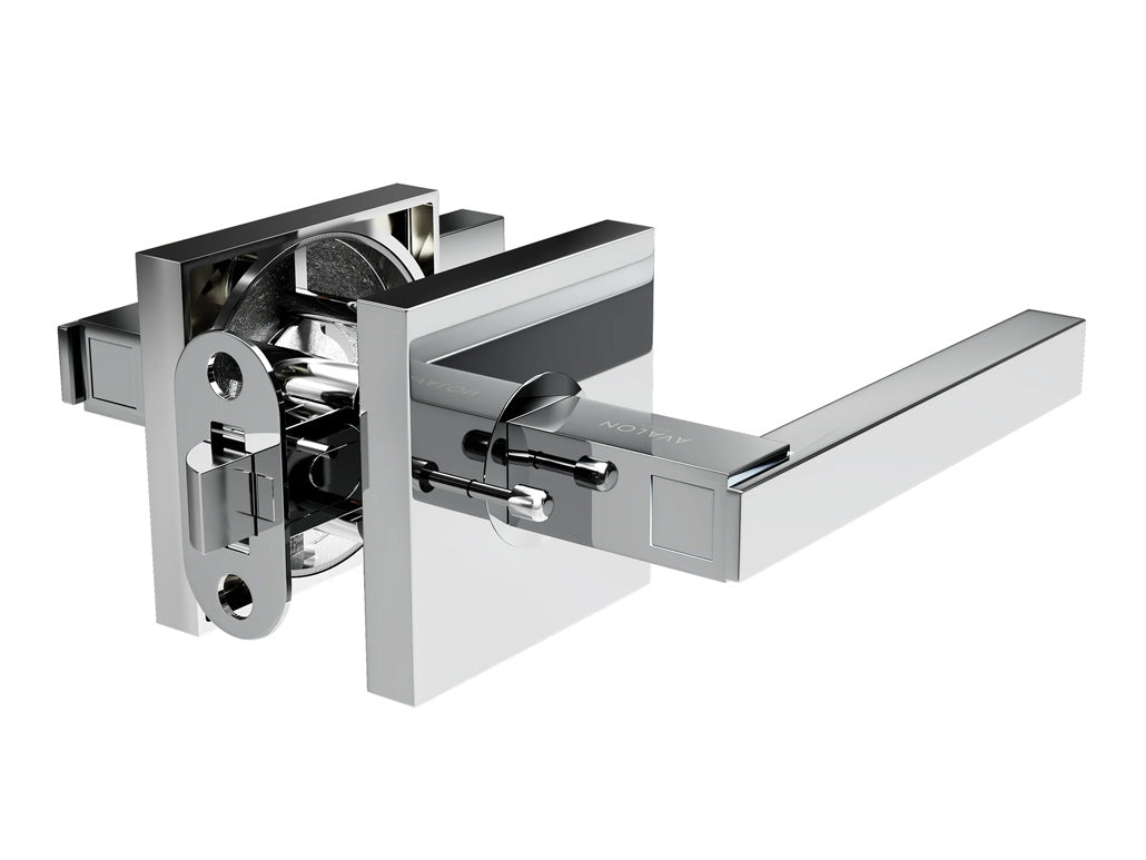 Avalon Nika Modern Interior Door Lever in Polished Chrome