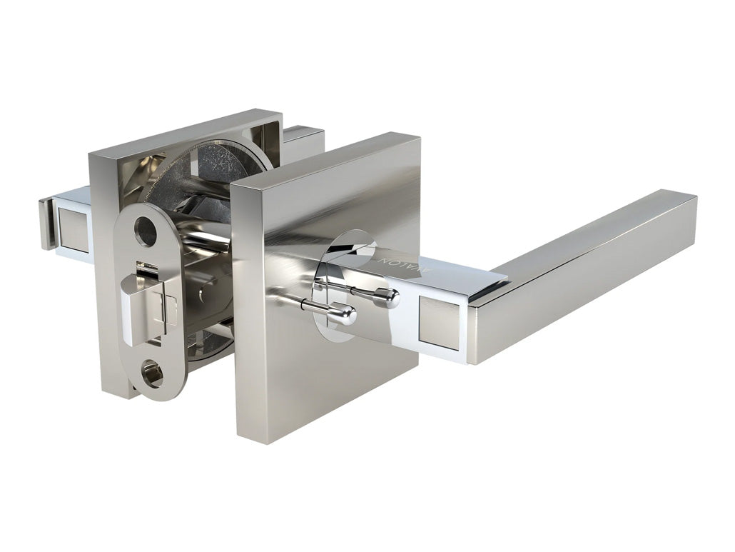 Avalon Nika Modern Interior Door Lever in Satin Nickel