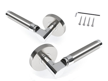 Avalon Olympia Modern Interior Door Lever in Satin Nickel