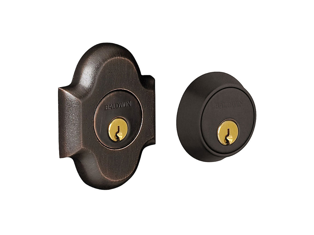 Baldwin 8252-8253 Arched Brass Deadbolt