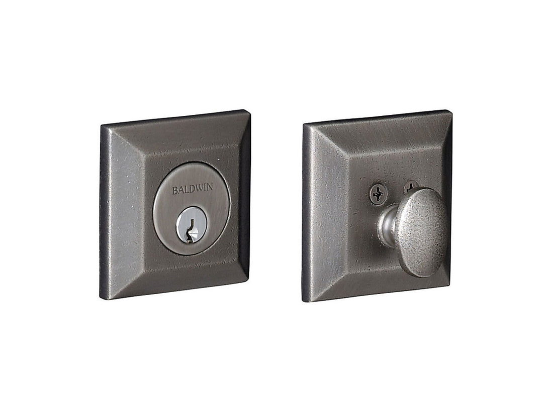 Baldwin 8254-8255 Squared Brass Deadbolt