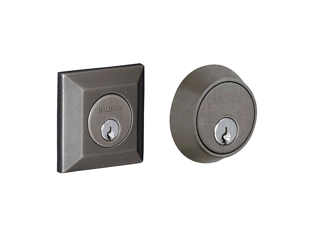 Baldwin 8254-8255 Squared Brass Deadbolt