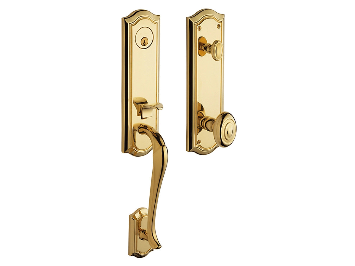 Baldwin Bethpage Handleset Non-Lacquered Brass 031