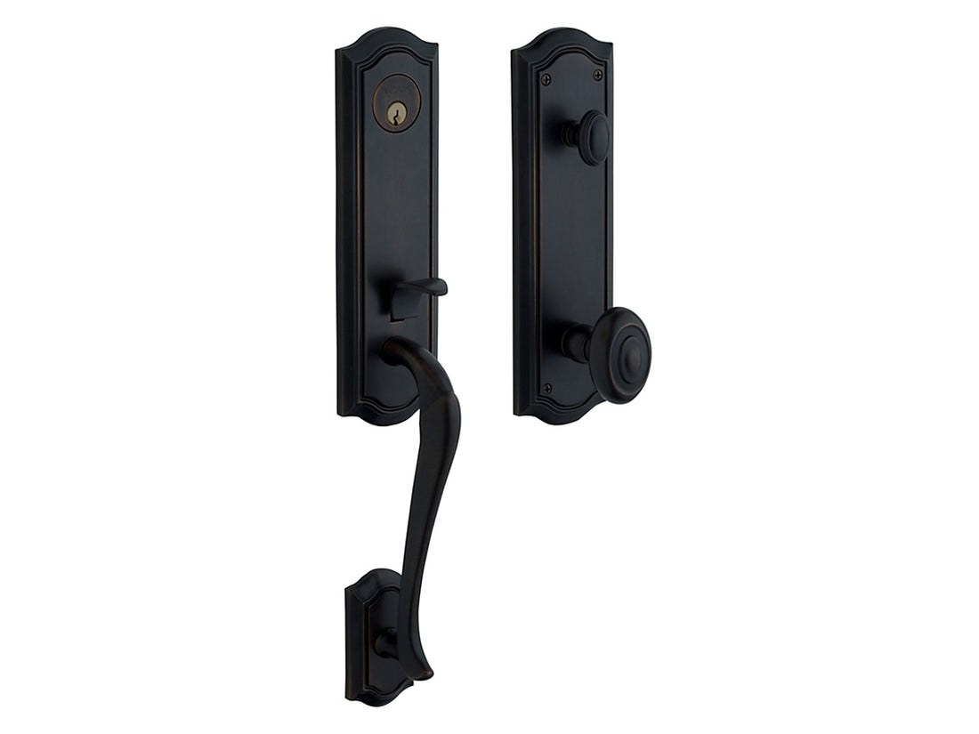 Baldwin Bethpage Handleset Satin Black 190