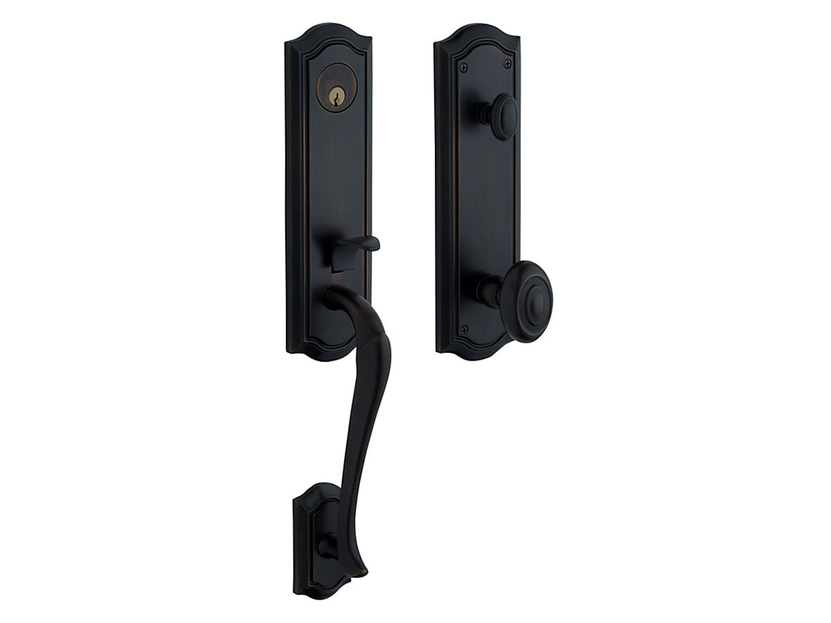 Baldwin Bethpage Handleset Satin Black 190