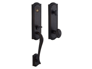 Baldwin Bethpage Handleset Distressed Oil-Rubbed Bronze 402