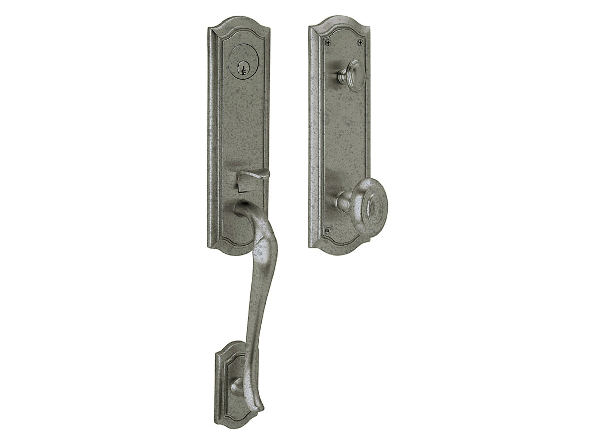 Baldwin Bethpage Handleset Distressed Antique Nickel 452