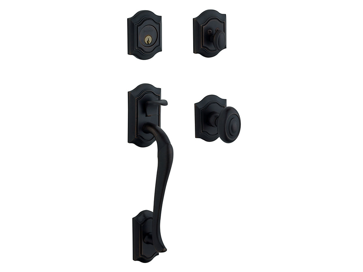 Baldwin Bethpage Sectional Trim Satin Black 190