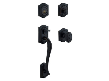 Baldwin Bethpage Sectional Trim Satin Black 190