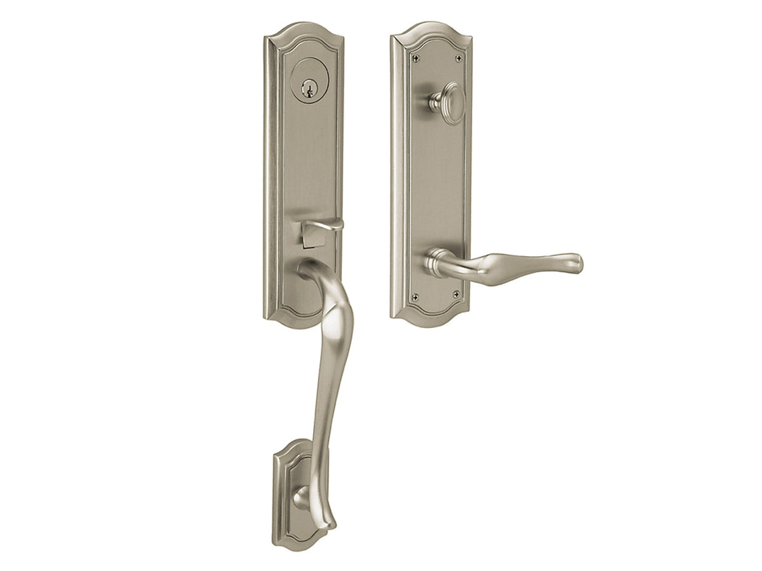 Baldwin Bethpage Handleset Satin Nickel with Lifetime Finish 056