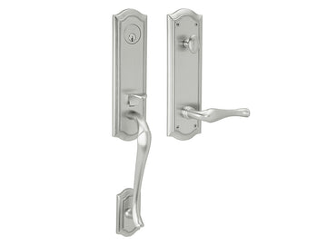 Baldwin Bethpage Handleset Satin Chrome 264