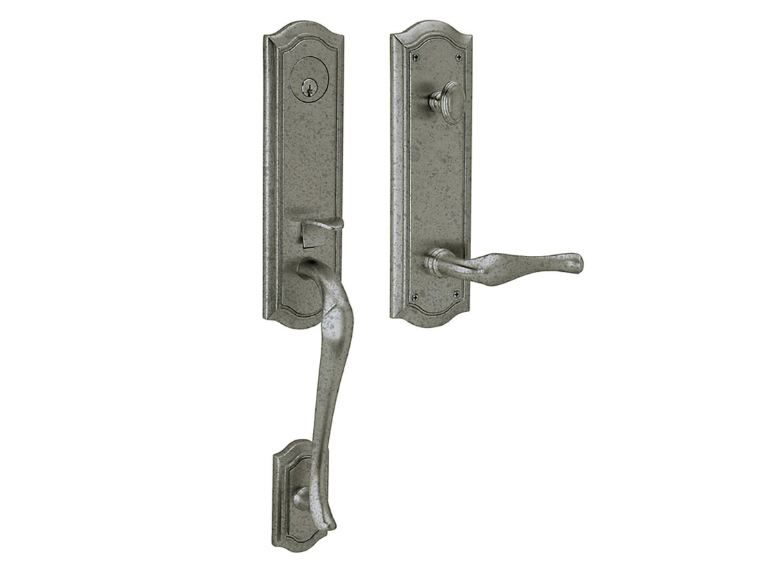 Baldwin Bethpage Handleset Distressed Antique Nickel 452
