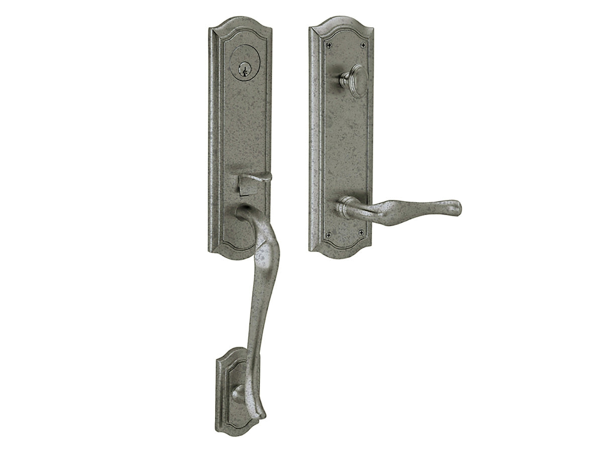 Baldwin Bethpage Handleset Distressed Antique Nickel 452