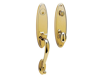 Baldwin Blakely Handleset Non-Lacquered Brass 031