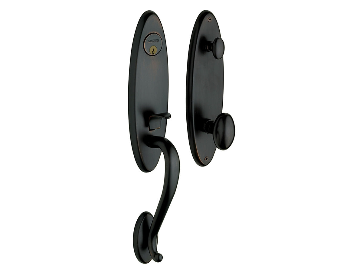 Baldwin Blakely Handleset Satin Black 190
