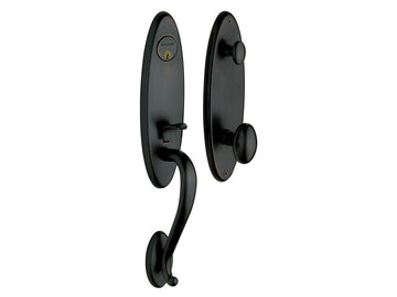 Baldwin Blakely Handleset Satin Black 190
