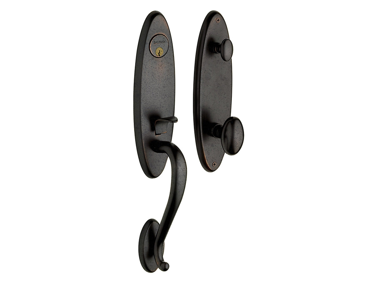 Baldwin Blakely Handleset Distressed Oil-Rubbed Bronze 402