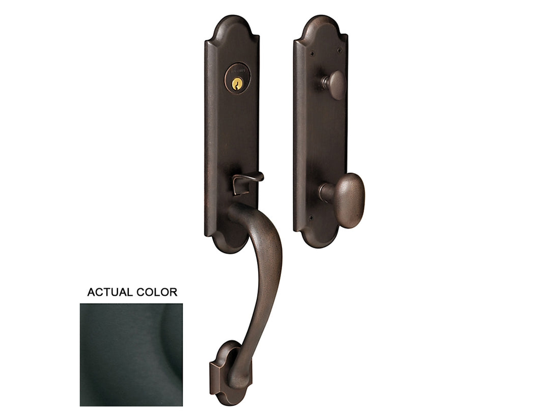 Baldwin Boulder 3/4 Handleset Satin Black 190