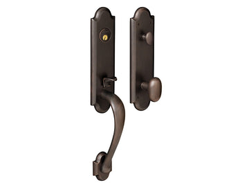 Baldwin Boulder 3/4 Handleset Distressed Oil-Rubbed Bronze 402