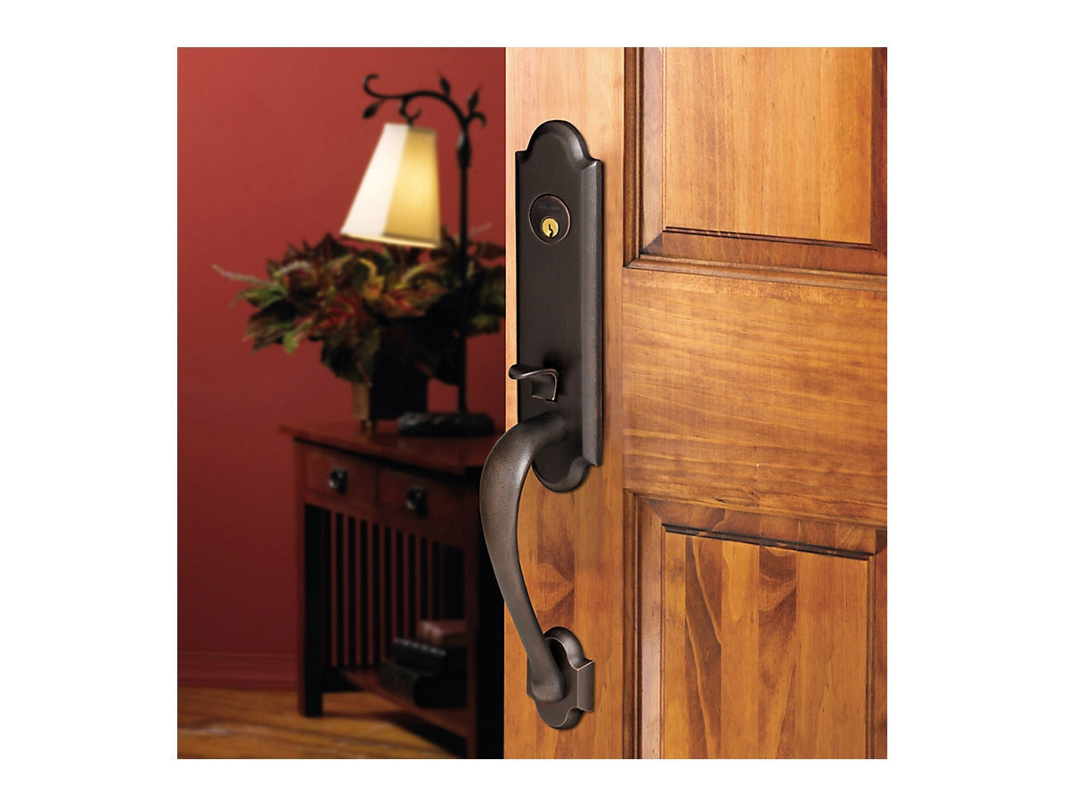 Baldwin Boulder 3/4 Handleset Distressed Oil-Rubbed Bronze 402