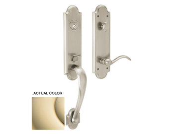 Baldwin Boulder 3/4 Handleset Lifetime Polished Brass 003
